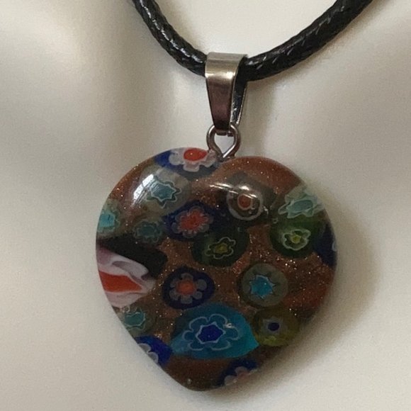 Millefiori Multicolor Flower Glass Beads set - Picture 9 of 13